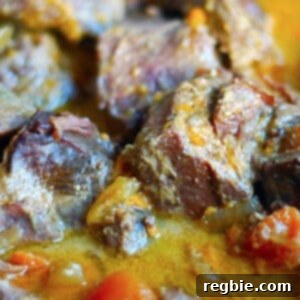 Thai yellow curry made with beef brisket.