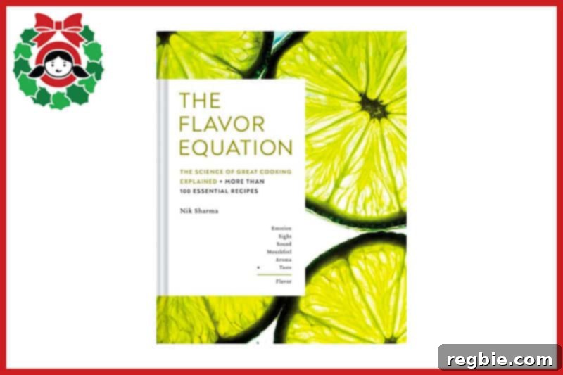The cover of Nik Sharma's Cookbook, The Flavor Equation, promising scientific culinary insights.