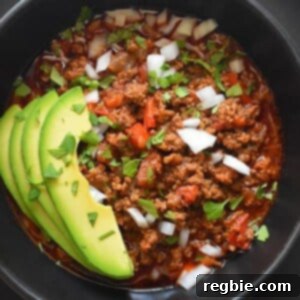 Instant Pot Ground Beef Chili by Michelle Tam https://nomnompaleo.com