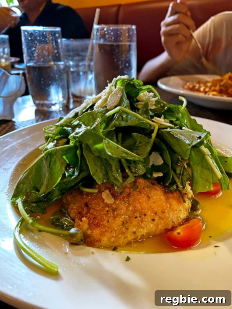 Gluten-free chicken Milanese at Pueo's Osteria on the Big Island