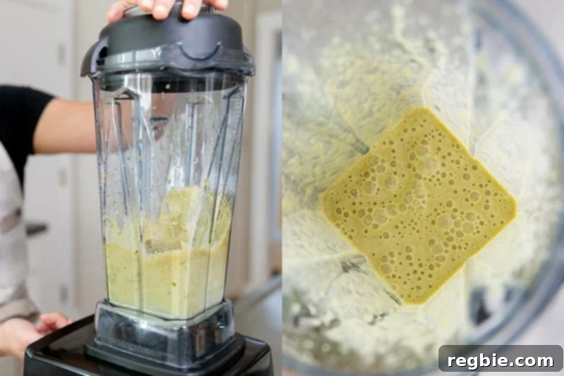 The Asian chicken marinade liquified in a Vitamix blender.