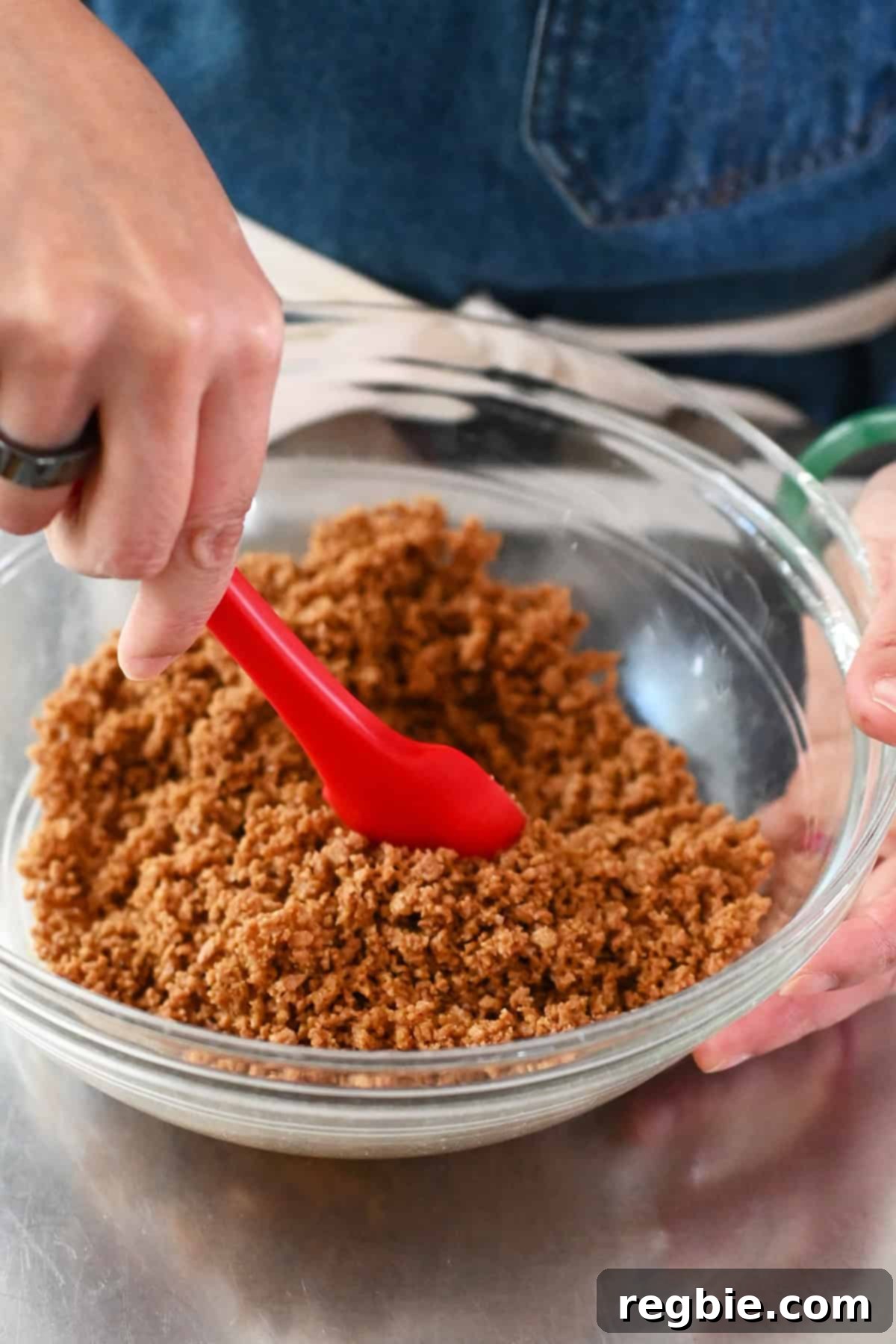 Golden Harvest Pumpkin Bars 11 The wet-sand texture of the paleo and gluten-free cookie crust for the pumpkin pie bars.