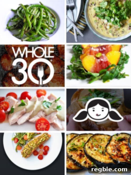 A selection of colorful, fresh Whole30 compliant ingredients laid out, ready for meal preparation, symbolizing health and vibrant eating.
