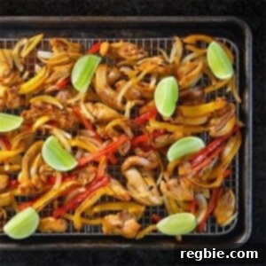 Sheet Pan Chicken Fajitas + Avocado Crema
