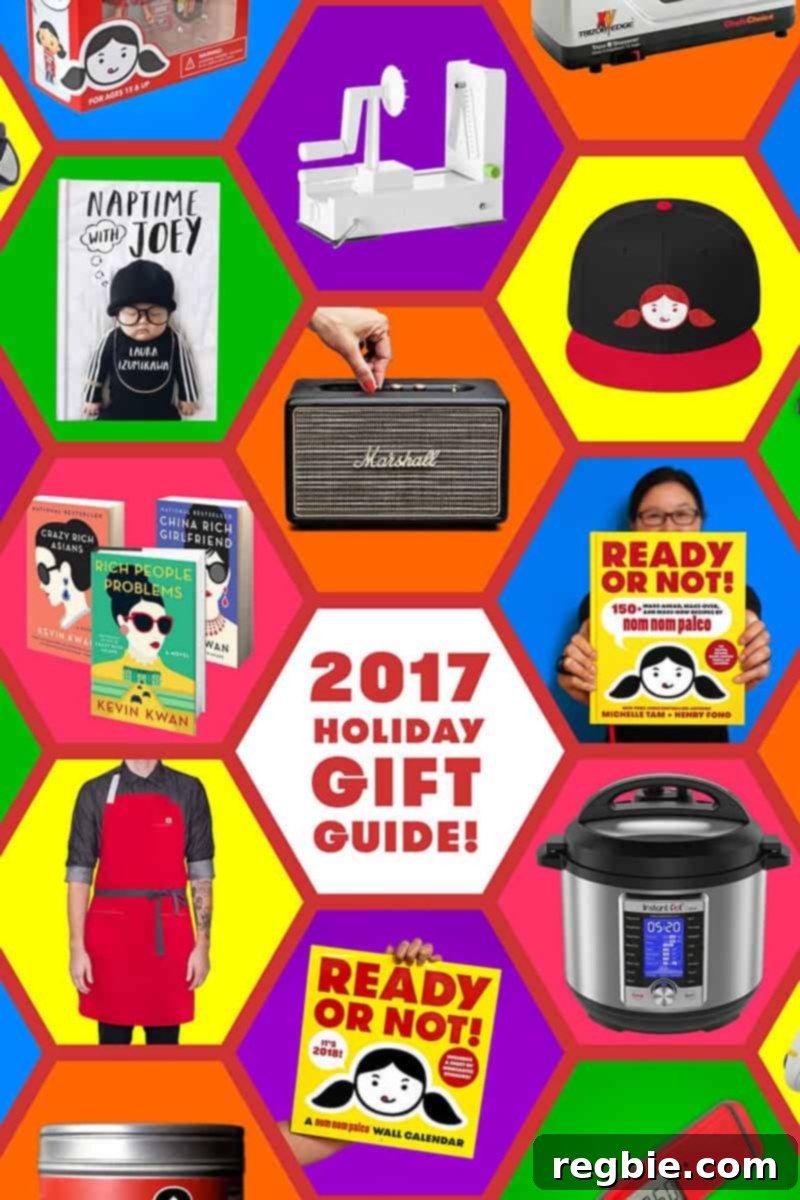 2024 Holiday Gift Guide featuring curated selections from Nom Nom Paleo, including cookbooks, kitchen essentials, and wellness products.