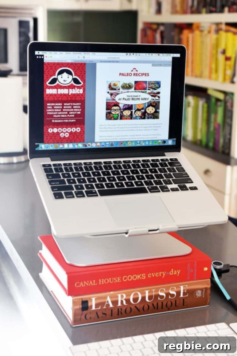 Your Essential 2015 Holiday Gift Selections 14 Ergonomic kitchen workstation with Macbook Pro and accessories