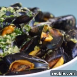 A bowl of thai steamed mussels.