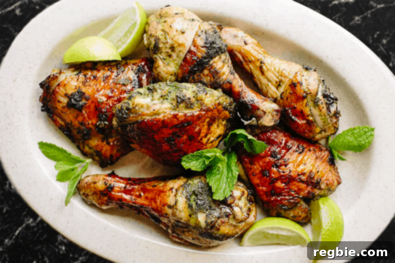 The Green Chicken My Sister Made 7 Oven-roasted Fiona's Green Chicken, demonstrating the versatility of the recipe for indoor cooking.